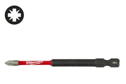 Šroubovací bit 1/4 Milwaukee Shockwave Pozidriv PZ 1 x 90 mm - 1 ks (MI4932430862)